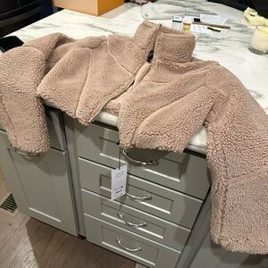 Cozy Alo Tan Sherpa Jacket